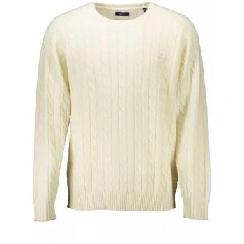 Gant Elegant White Wool Sweater - XXL