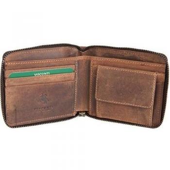 Visconti - Cartera Aceite cremallera alrededor de hombre de piel 702 nuevo color