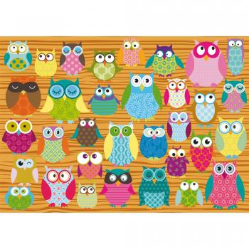 Schmidt Owl Collage 500-Piece Jigsaw Puzzle