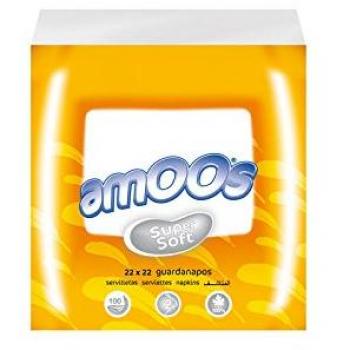 Amoos Servilletas 2 Capas 22 x 22 - Paquete de 100 x 0 gr - Total: 0 gr