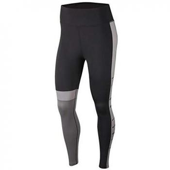 NIKE W One Tgt HR CLB JDI 7/8 Long Sleeve Top, Mujer, Black/Gunsmoke/Atmosphere Grey/Black, S