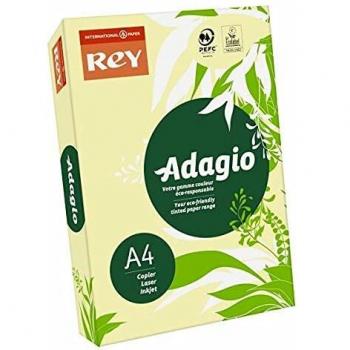 ADAGIO Papel Color A4 80g/m² 500 Hojas Amarillo Pastel