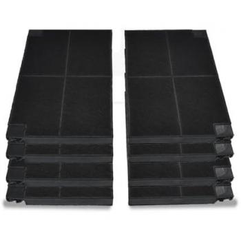 Filtro de carbón activo (2 piezas) para campanas extractoras AEG-Electrolux Zanussi EFF55 / MCFE16 / 9029800621 y Franke Faber 1120016758