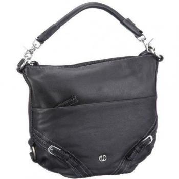 Gerry Weber Aversa 08/23/04098 - Bolso de asas de cuero para mujer, color negro, talla 28x33x12 cm