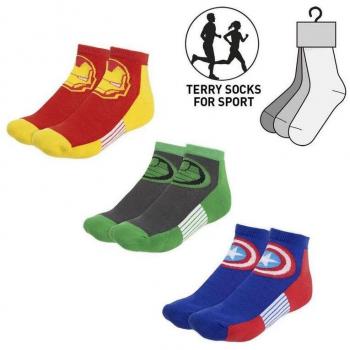 Pack de Calcetines Tobilleros Marvel Multicolor con Licencia Oficial y Estampados de los Personajes de Marvel
