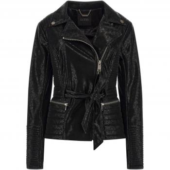 Guess New Agnes Faux Leather Biker Jacket