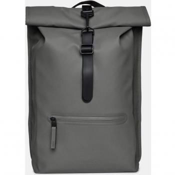 Rains Rolltop Rucksack Large Waterproof Backpack - Grey