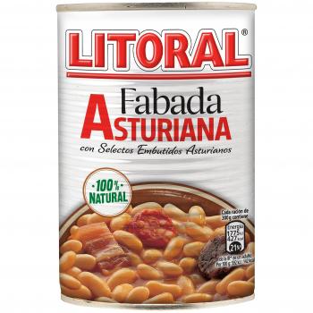 LITORAL Fabada Asturiana - Plato Preparado de Fabada Asturiana Sin Gluten - Pack de 6x435 g