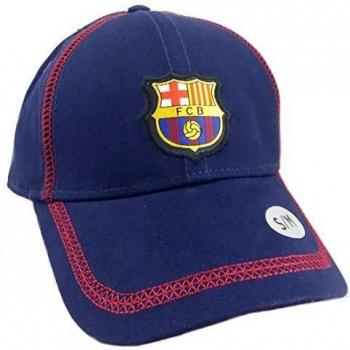 Gorra Basic Azul Junior FC. Barcelona - Producto Licenciado - Talla S/M niño Regulable - Poliéster 100%