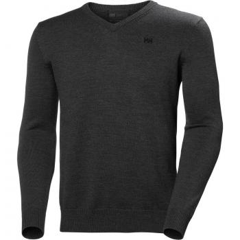 Helly Hansen Men's Shore Merino Wool Sweater - Grey, Size 2XL