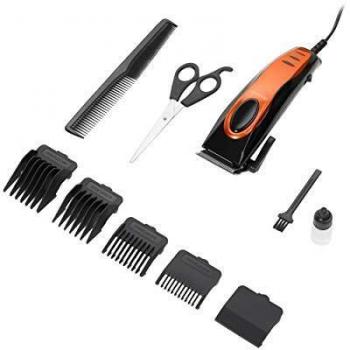 MESKO MS 2830 - Cortapelos para hombre y mujer, recortadora de pelo profesional, maquinilla de afeitar con cuatro cabezales intercambiables, cortapelos con cable largo de 1,9 m, funciona con red