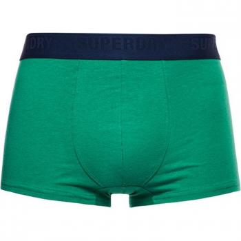 Pack de 3 bóxers Superdry para hombre de algodón orgánico en color verde, talla S