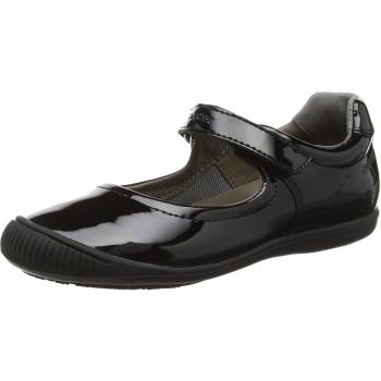 Geox J Gioia 2FIT Girl A, Bailarinas con Correa de Tobillo Niñas, Negro