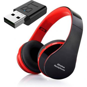 Auriculares Inalámbricos Bluetooth HiFi FLOVEME con Graves Profundos y Transmisor Stick para TV, Ordenador y Teléfono