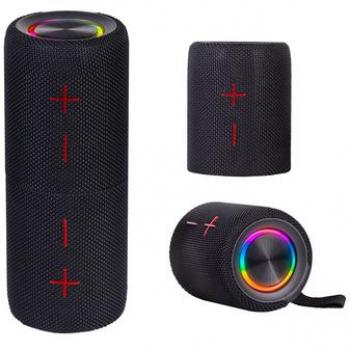 Altavoz Bluetooth Trevi XR 8A44 Double 20W, Portátil, Amplificado, Separables en 2 Unidades, Micro SD, AUX-IN, IPX5, Batería Integrada, Negro