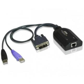 Aten KA7166-AX USB DVI Virtual Media KVM Adapter with Smart Card Support