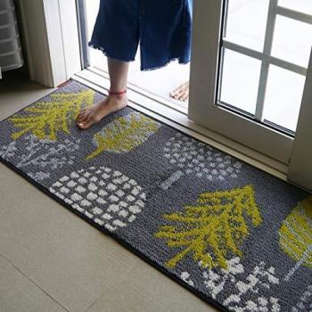 Felpudo Felpudo Delantero Antideslizante, Absorbente, Resistente a la Suciedad, tapete para casa, alfombras de Entrada y tapete de Entrada, Lavable a máquina 45 × 120 cm