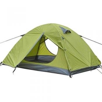 iable Double-Deck impermeable tienda de campaña 2 personas con bolsa de transporte Verde verde