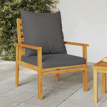 vidaXL Garden Sofa Chair Set 2pcs with Cushion Solid Acacia Wood