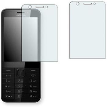 2 x protectores pantalla Golebo para Microsoft Nokia 230. Lámina protectora adhesiva invisible Crystal Clear. Fabricado en Alemania.