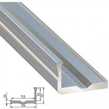 Greenice | Perfíl Aluminio Tipo F 2,02M | Bruto