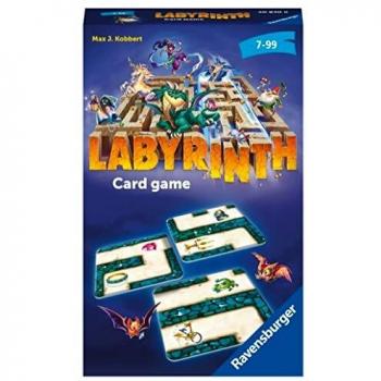Laberinto Viaje de Ravensburger: Juego de Cartas en Formato Compacto