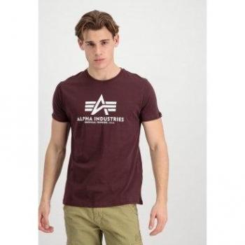 Camiseta Básica Granate para Hombre Alpha Industries