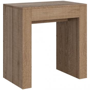 Consola extensible 78x47/299 cm efecto madera roble natural Itamoby