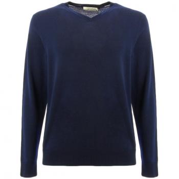 JACK & JONES PREMIUM Jprmark Knit V-Neck Noos, Suéter para Hombre, Azul