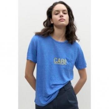 Camiseta Lisboaalf azul oversize Ecoalf
