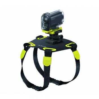 Soporte para Cámara de Acción Sony AKADM1 para Perros (Negro Amarillo)