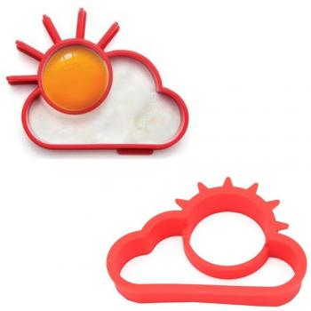 jilesm 2pcs silicona sol nube huevo frito Pancake Mold