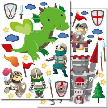 Pegatinas para la pared Wandkings «Caballeros» - más de adhesivos de 40 unidades en 2 hojas DIN A4