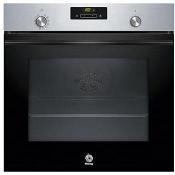 Horno Multifunción Balay 3HB4841X3, 71 L, Pirólisis y Aqualisis, Acero Inoxidable, Cristal Negro
