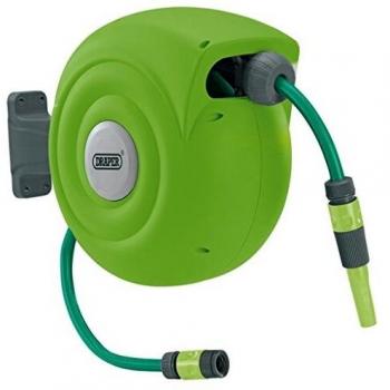 Draper Tools Carrete retr&aacute;ctil de manguera de jard&iacute;n 20 m 15046