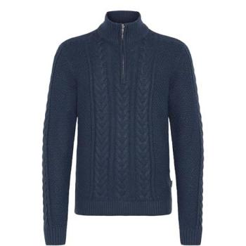 Jersey de cuello alto para mujer Blend Basim en azul, talla 3XL