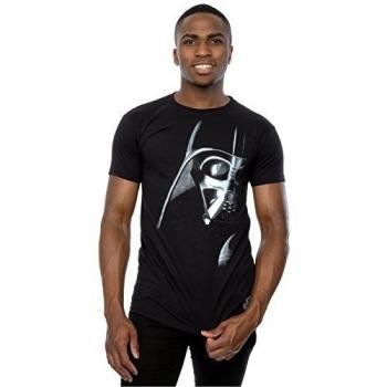 Star Wars hombre Darth Vader Face Camiseta X-Large Negro