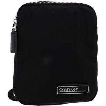Calvin Klein - Primary Mini Flat Crossover, Shoppers y bolsos de hombro Hombre, Negro