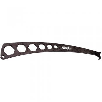 Recuperador Nut Tool Short - Sacaclavos Rock Empire, color negro, diseño compacto y ligero, fabricado en acero inoxidable, mango ergonómico para un mejor agarre, ideal para la extracción de fisureros y protección en escal