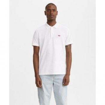 Polo Levi's Piqué Blanco de Manga Corta para Hombre Fit Regular