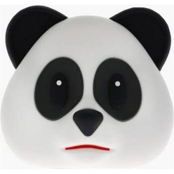 Powerbank Panda 5200mAh Diseño Emoji Blanco y Negro