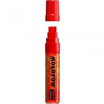 Marcador Permanente Molotow One4All 627 HS Recargable 15mm Rojo Tráfico