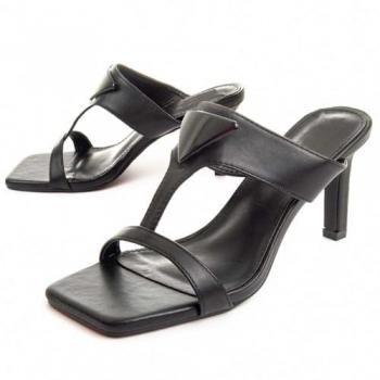 Sandalia De Tacón Para Mujer Montevita Jeck 87325 Negro Talla: 36 EU