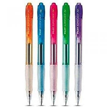 Pilot Super Grip - Bolígrafo retráctil, color rosa