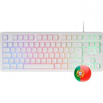 Teclado Gaming Mars Gaming MK023 TKL H-Mech FRGB Blanco