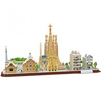 Puzzle 3D Barcelona City Line 186pzs