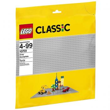 Base Placa LEGO Clásica Gris 38x38 cm, Superficie Creativa para Construcción y Juegos, Ideal para Niños a Partir de 4 Años, Juguete Educativo