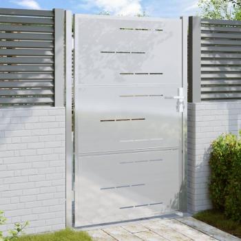 vidaXL Garden Gate 100x150 cm Stainless Steel
