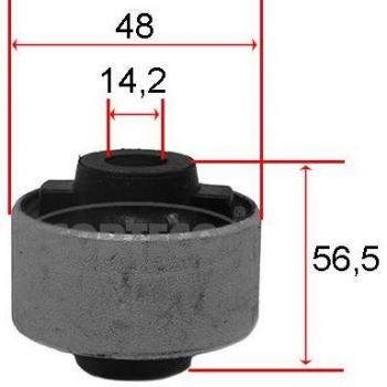 CORTECO Silentblock de brazo oscilante 80001540, suspensión, características: alta resistencia, durabilidad mejorada, diseño específico para vehículos, reducción de vibraciones y ruidos, fácil instalación