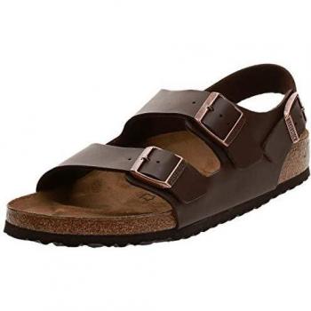 Sandalias Birkenstock Milano Birko Flor Marrón Oscuro Unisex Talla 46
